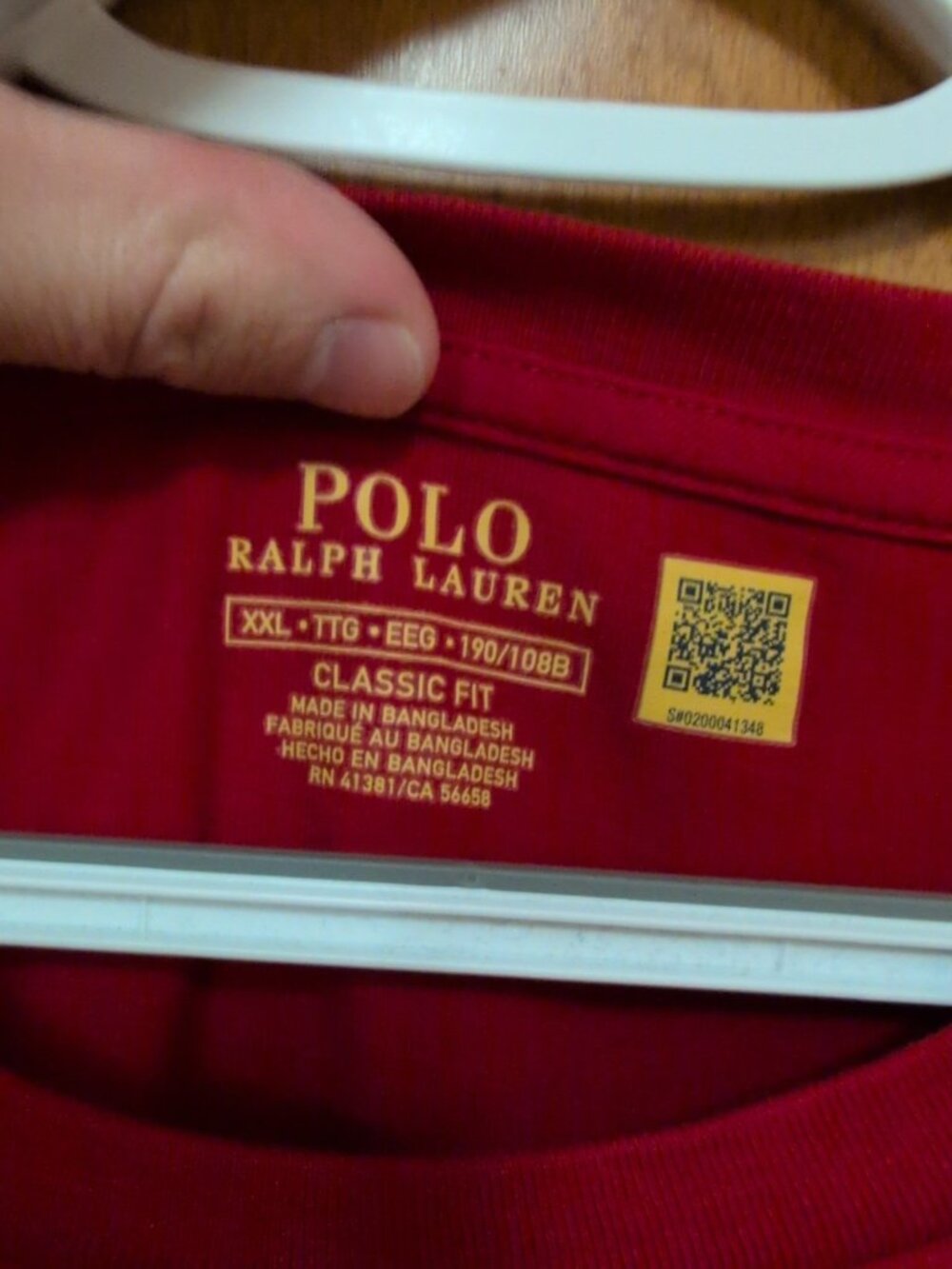 Polo Ralph Lauren Lot Of 2 Shirt Mens XXL Red Short Sleeve Tee Polo Solid - Picture 3 of 8